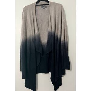 Barefoot Dreams Bamboo Chic Lite S/M Hombre Gray and Black Cardigan